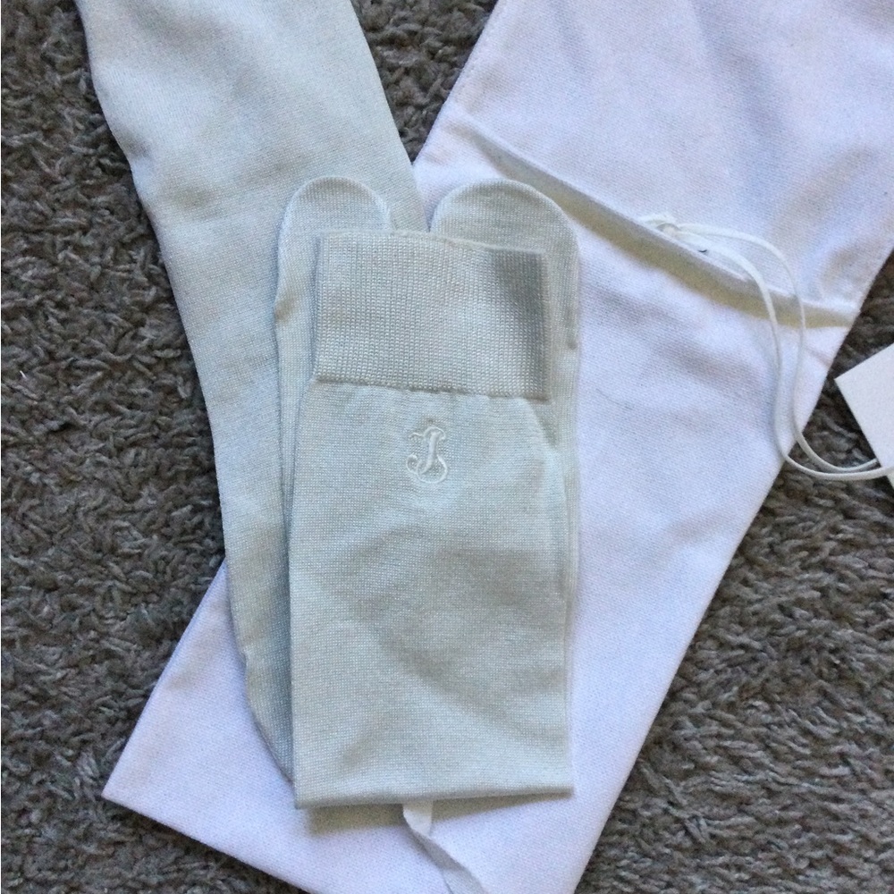 🔥🔥HOST PIC🔥🔥 Jil Sander off White Silk Split Toe Socks - Picture 12 of 13